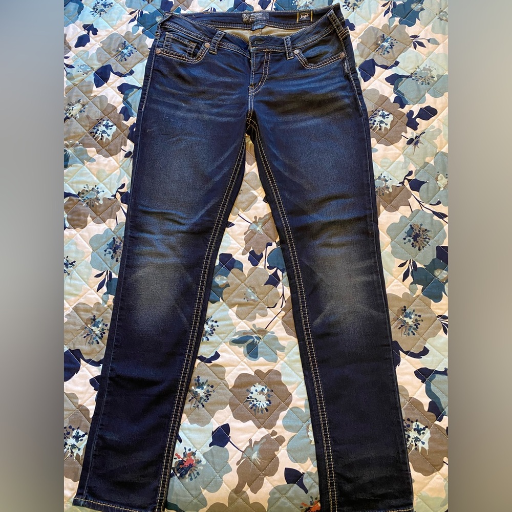 Silver Jeans Women's Dark Indigo Skinny Jeans